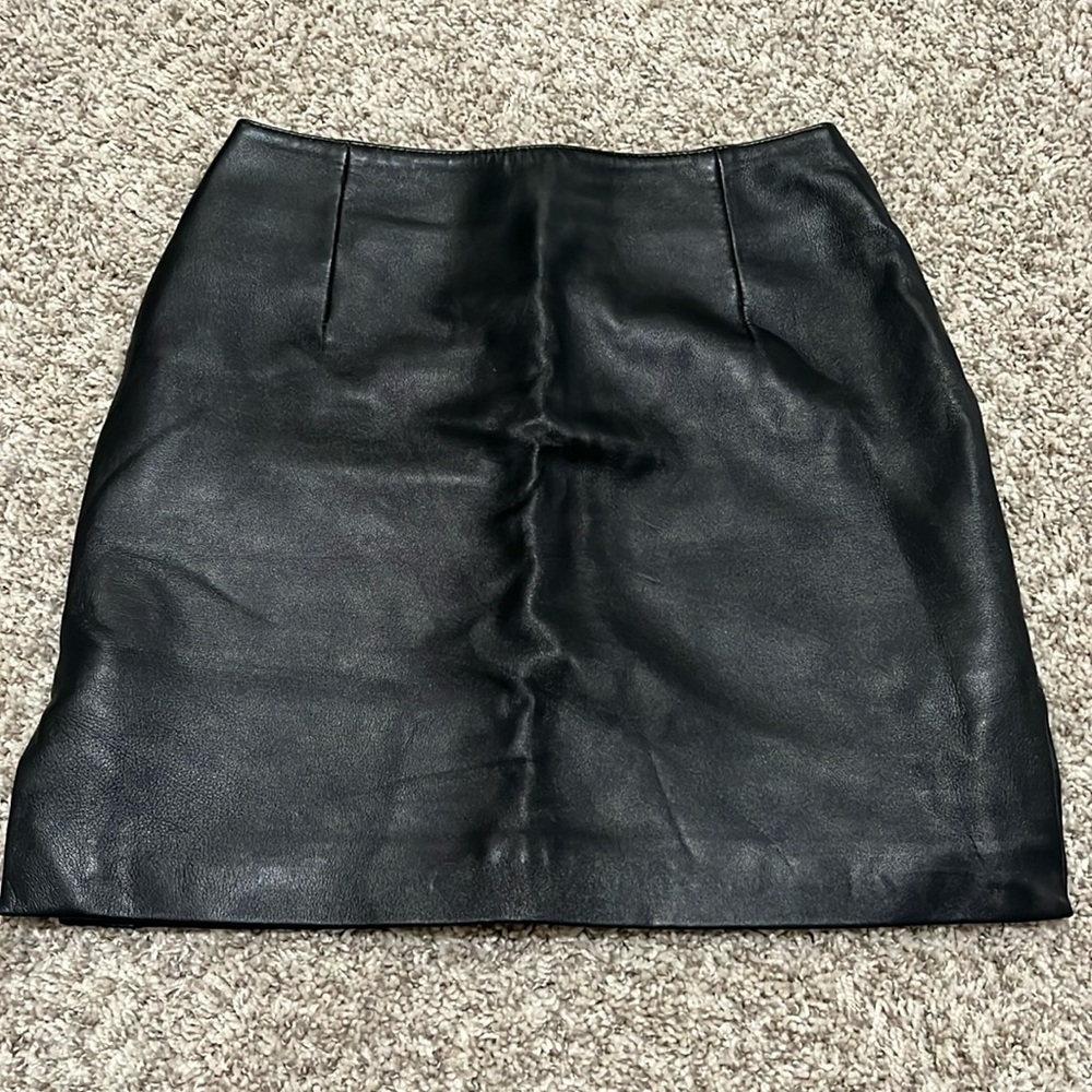 Hugo Buscati leather skirt 6